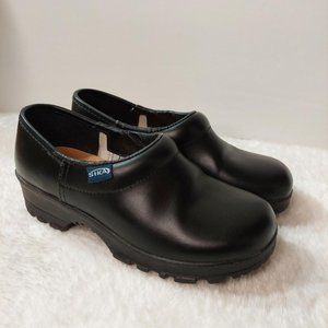 SIKA Black Footwear Birchwood Comfort Work Slip On Shoes - Size 36 (Size 6.5 US)